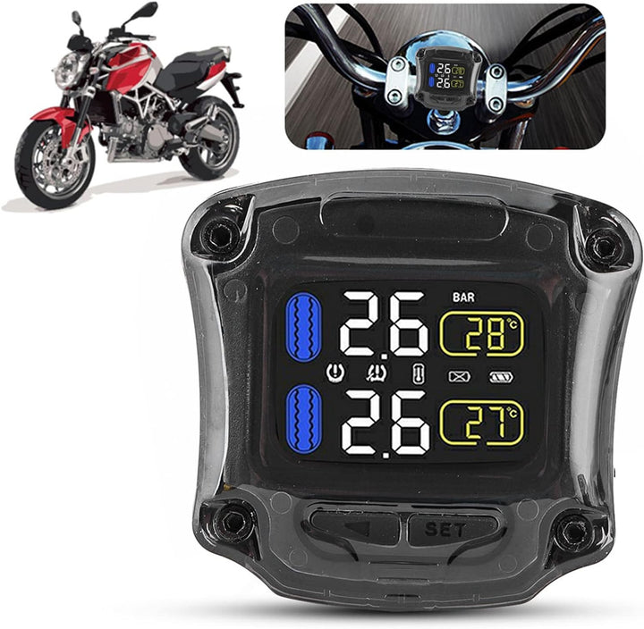 Madezz Motorrad Reifendruck Kontroll System, Motorrad TPMS Reifen Druck überwachungs Sensor Wasserdi