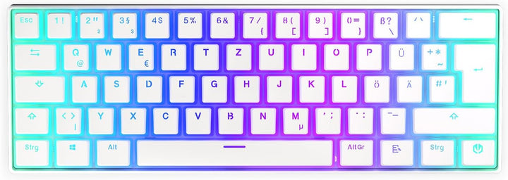 ENDORFY Thock Compact Wireless DE Kailh Box Red Onyx White Pudding, Mechanische Switches Kailh Box R
