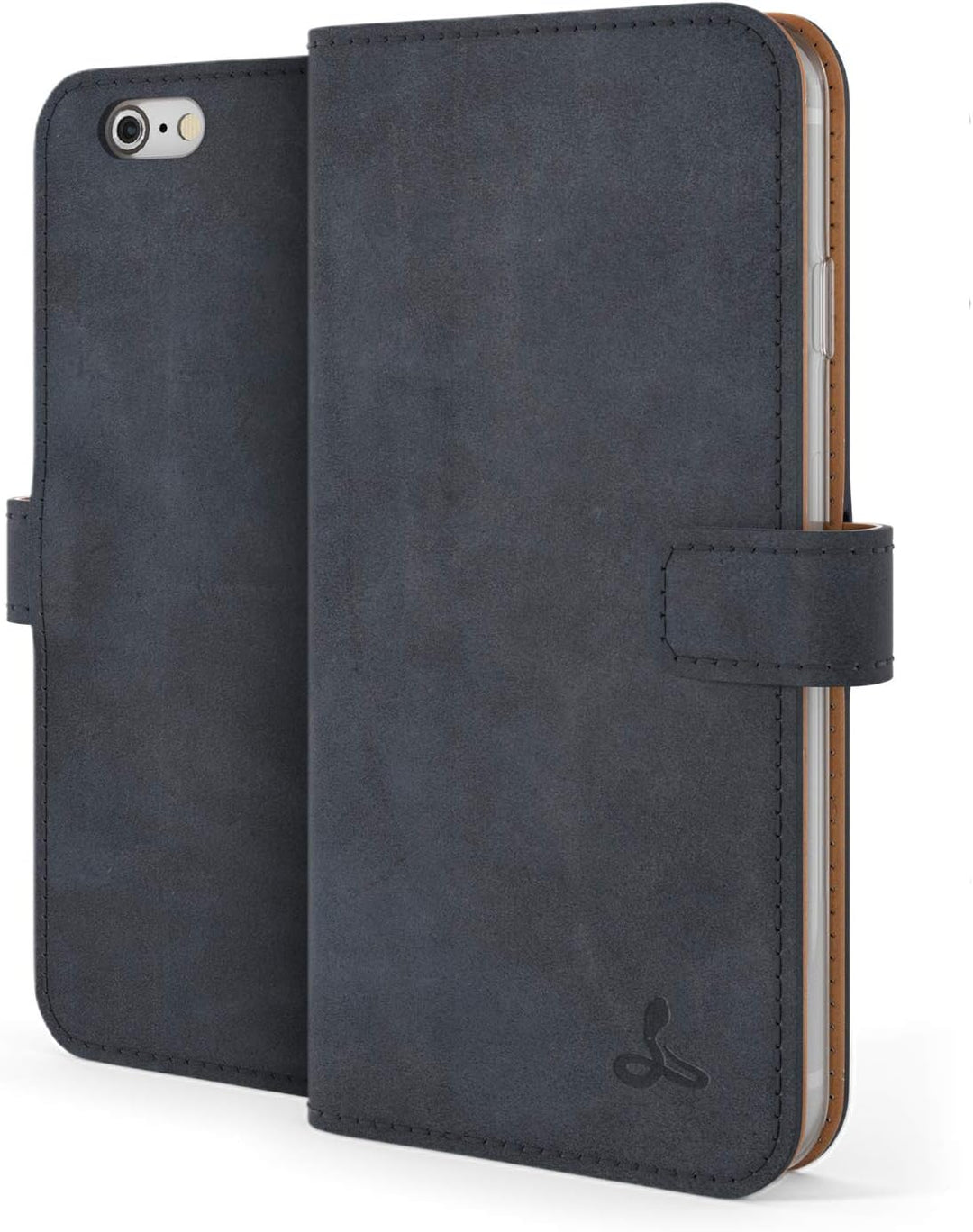 Snakehive iPhone 6 Handy Schutzhülle/Klapphülle echt Lederhülle, Handmade in Europa für iPhone 6 - (