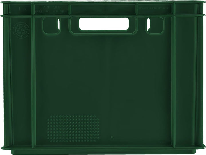 BURI Fleischerkiste 2x Metzgerkiste 60x40x30cm Lagerkiste E3 hoch | Extrem robuste Stapelkiste | Fle