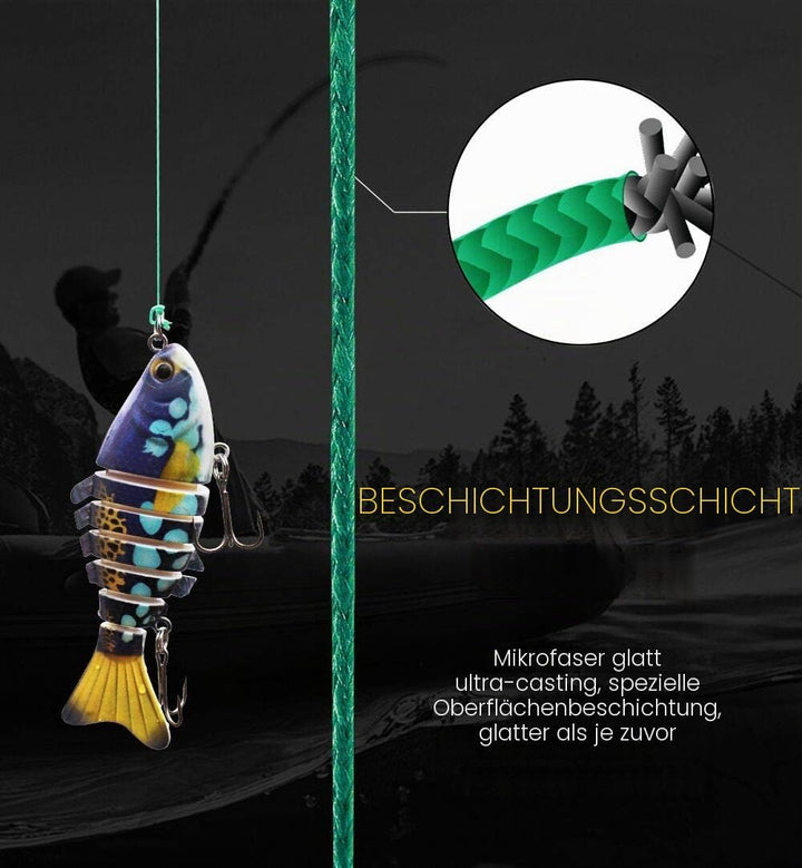 Waline 8 Stränge Super Strong PE Geflochtene Angelschnur 8fach Grün Mehrfarbig 300m 500m Angelschnur