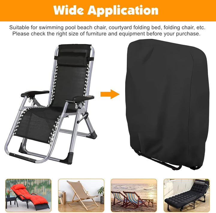 Klappstühle Schutzhülle, 210T Polyestergewebe Gartenstühle Abdeckung, Winddicht, Anti-UV, Staubdicht
