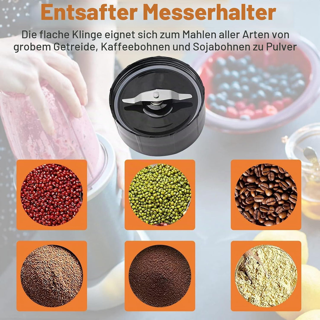 Ersatzteil für Magic Bullet Blender,Kreuz- und Flache Klingen mit Gummidichtungen, Ersatzteile für M