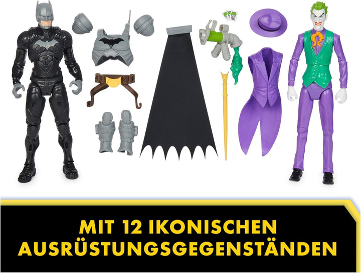 DC Batman Adventures Batman vs The Joker Action-Figuren Set, 30 cm - 2 voll bewegliche Figuren mit 1