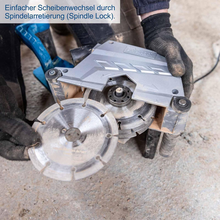 Scheppach Mauernutfräse MNF2250 | 2250 W Leistung mit 5400 U/Min | Frästiefe 0-40mm | Flexible Schni