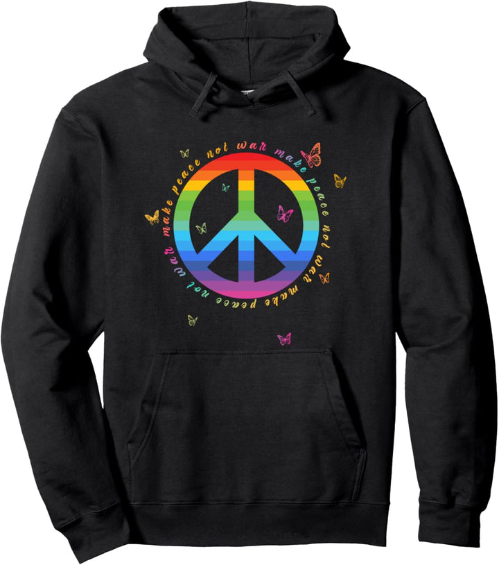 Make Peace Not War - Peace Zeichen - Friedenszeichen Pullover Hoodie