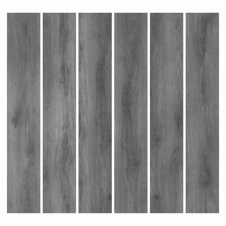 MULGREAT Vinylboden selbstklebend 5,02 m² – Wasserdichter Laminatboden in Dunkelgrau, 36 Fliesen (15