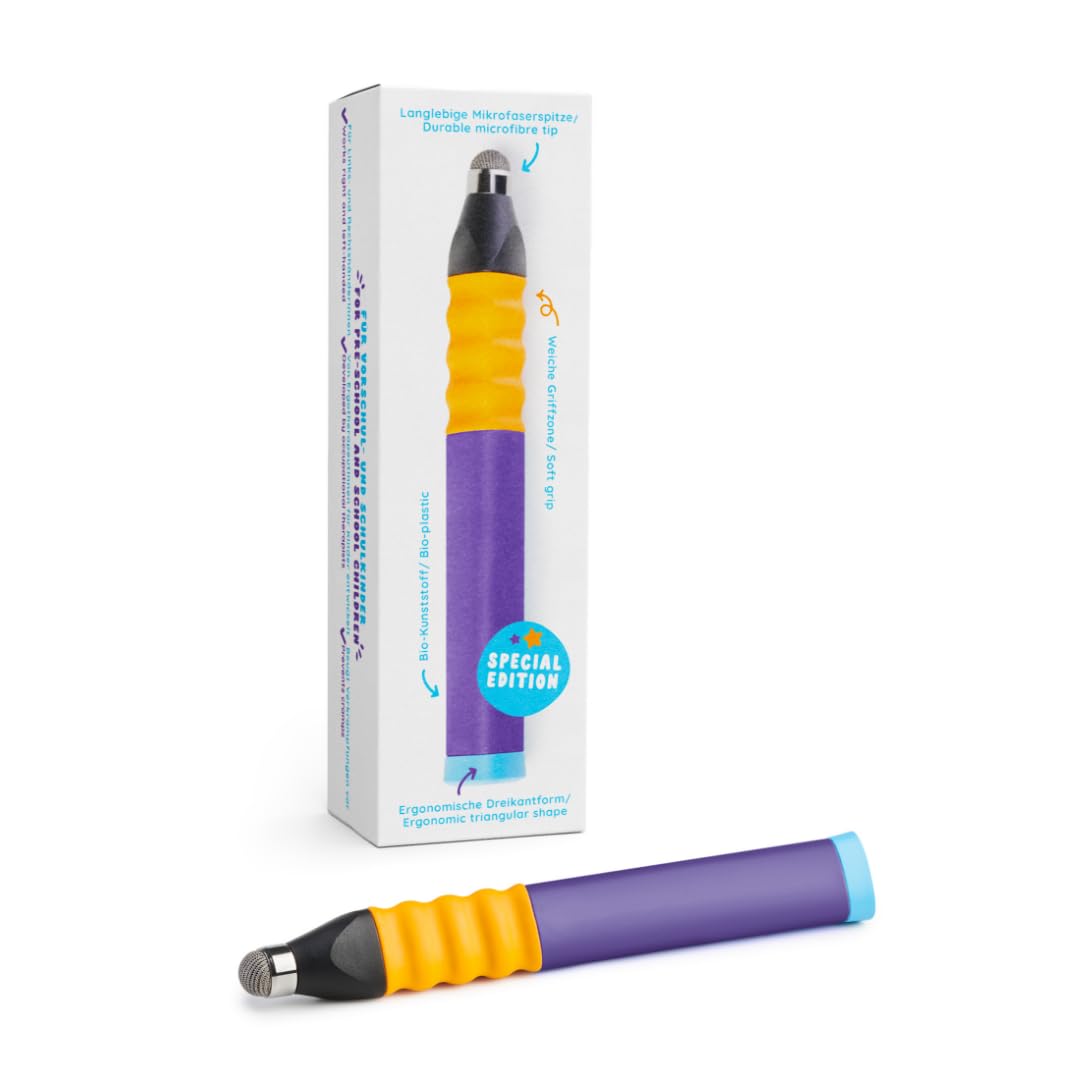 Edurino Ergonomischer Eingabestift I Special Edition | Tablet Stift für Kinder I Eingabestift für Ed