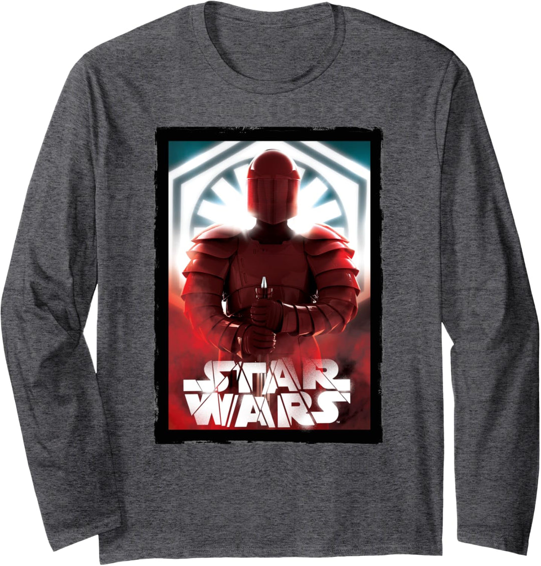 Star Wars The Last Jedi Red Trooper Cracked Logo Poster Langarmshirt
