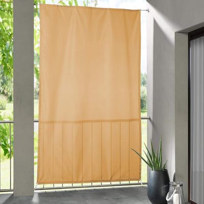 CelinaSun Basic Sichtschutz Balkon 2,30 x 1,40 m Sand beige PES Balkonbespannung mit Drahtseil wasse