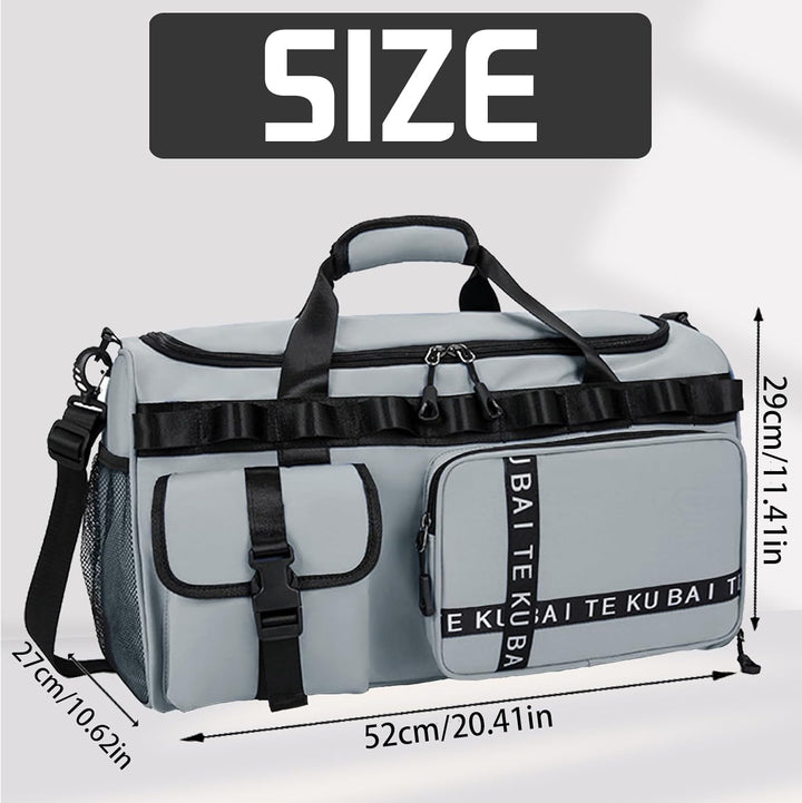 Reisetasche Damen Herren, 65L Wasserabweisende Sporttasche, Large Capacity Reise Tasche Gym Bag, mit