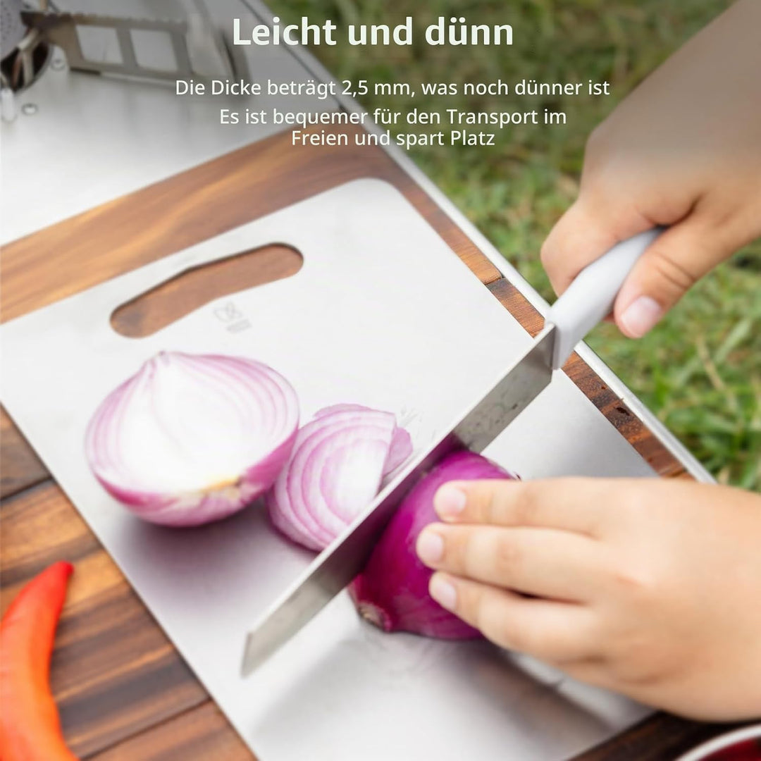 KEITH Titan Schneidebrett, doppelseitig, Hat einen praktischen Griff für Fleisch, Obst und Gemüse id