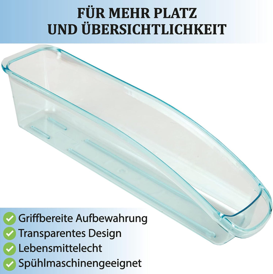 Kühlschrank - Behälter (33 x 7,5 x 8cm) Kühlschrankbox Spülmaschinengeeignet - Hochwertige Aufbewahr