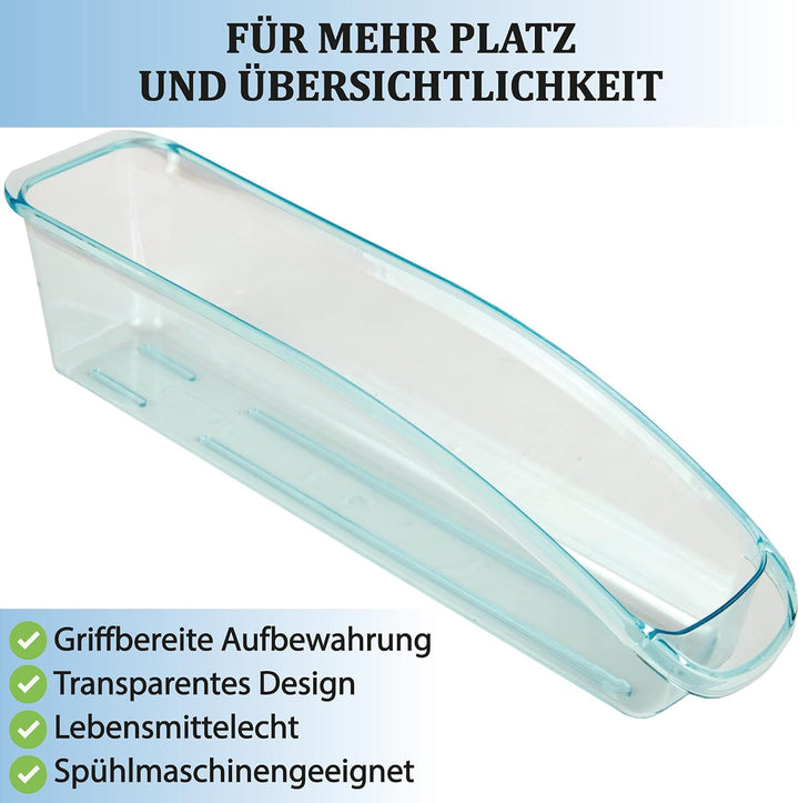 Kühlschrank - Behälter (33 x 7,5 x 8cm) Kühlschrankbox Spülmaschinengeeignet - Hochwertige Aufbewahr