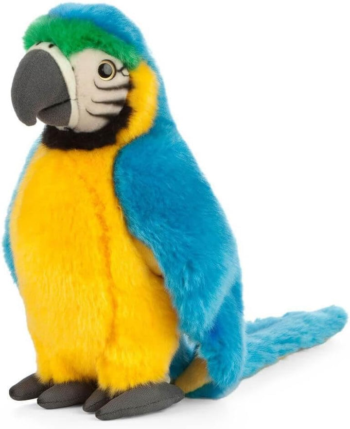 Living Nature Plüsch-Vögel mit Faktenanhänger Ara (24 cm), Ara (24 cm)