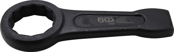 BGS 35180 | Schlag-Ringschlüssel | SW 80 mm Schlüsselweite: 80 mm, Schlüsselweite: 80 mm