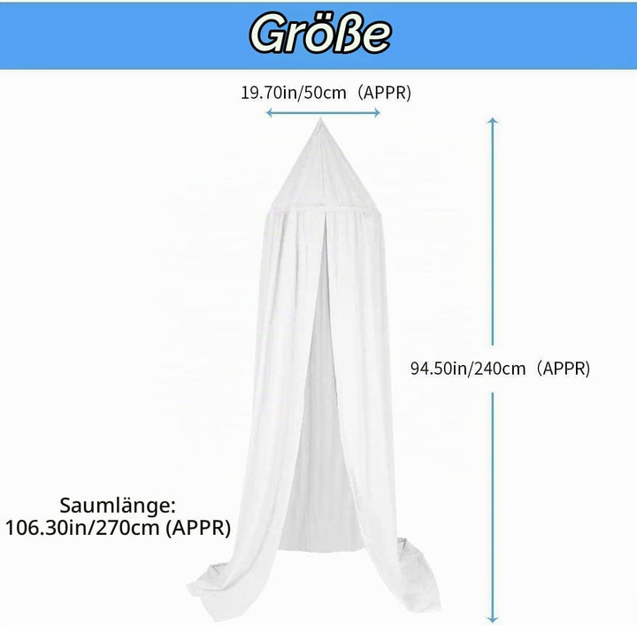 Baby Baldachin Betthimmel Chiffon Hängende Rund Moskitonetz für Babys Bett, Spielzelte, Kinderzimmer
