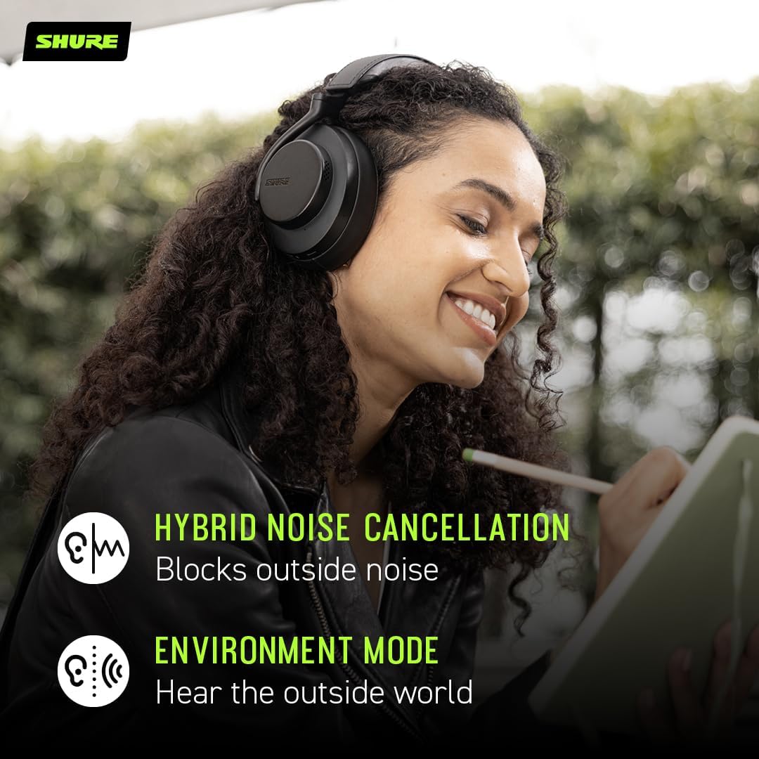 Shure AONIC 50 GEN 2 Kabellose Kopfhörer mit Noise Cancelling - Schwarz Gen 2 Schwarz, Gen 2 Schwarz