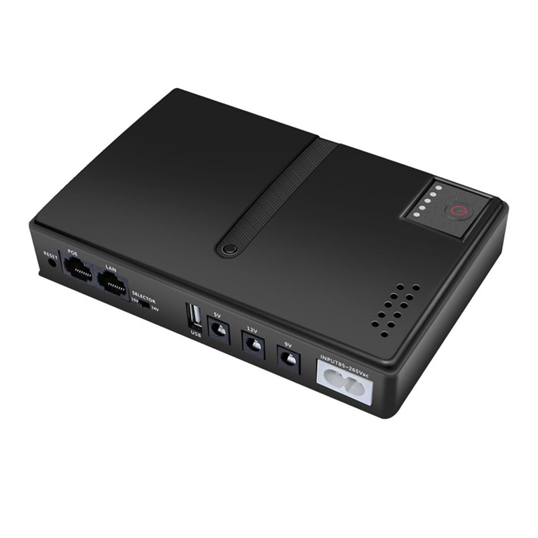 Asixxsix Mini USV, 18W Wiederaufladbare Batterie Backup Unterbrechungsfreie Stromversorgung mit Ausg