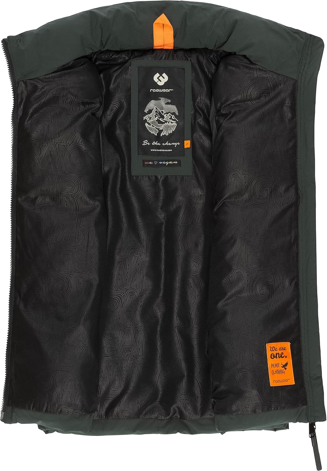 Ragwear Damen Übergangsjacke Outdoorjacke Steppweste Ailish XS-6XL M Dark Green, M Dark Green