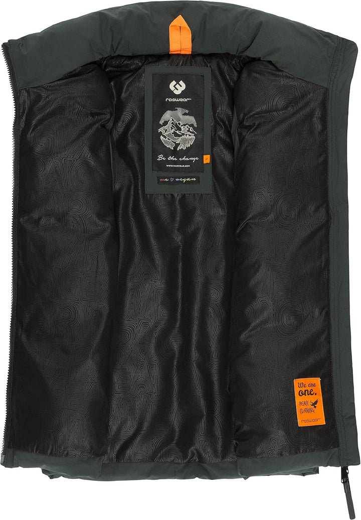 Ragwear Damen Übergangsjacke Outdoorjacke Steppweste Ailish XS-6XL M Dark Green, M Dark Green