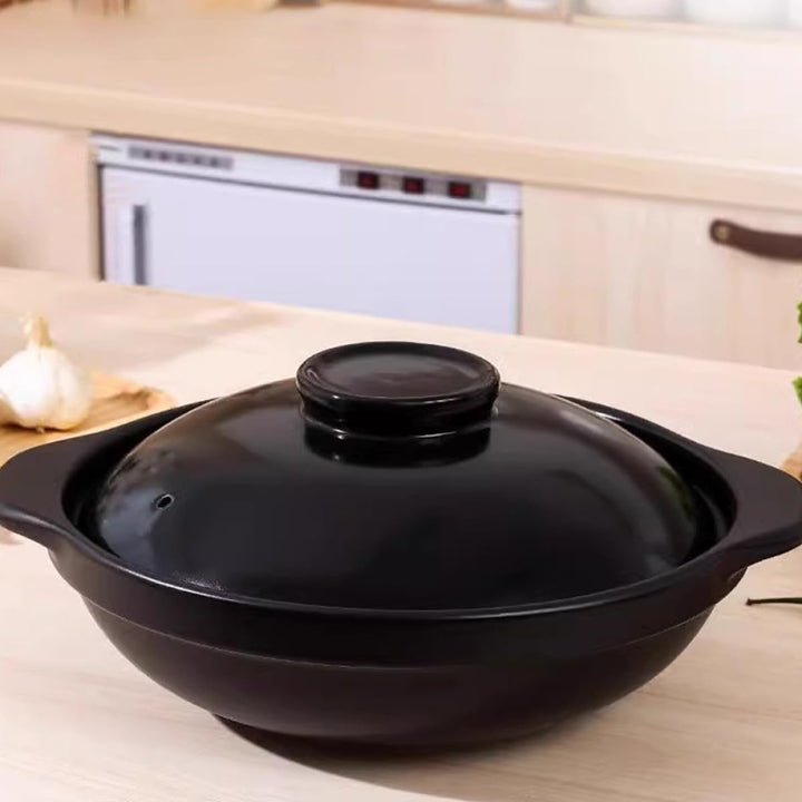 Keramik Schmortopf 600 Ml mit Deckel und Untertasse Hitzebeständig und Trocken Garend Chinesischer T