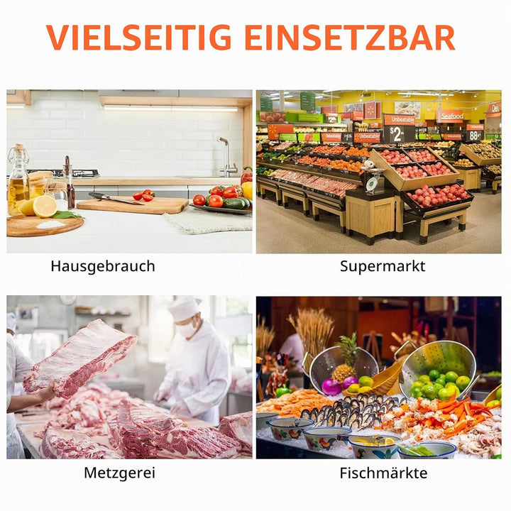 Waage Digital 30kg GrossE KüChenwaage Obstwaage mit 3 Einheiten Konvertierung lcd Display und tara F