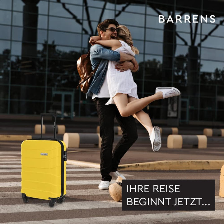 BARRENS Kabinenkoffer | Kabinengepäck | 55x40x20cm | 34 L | ABS-Material | Chiffrierschloss Reisekof