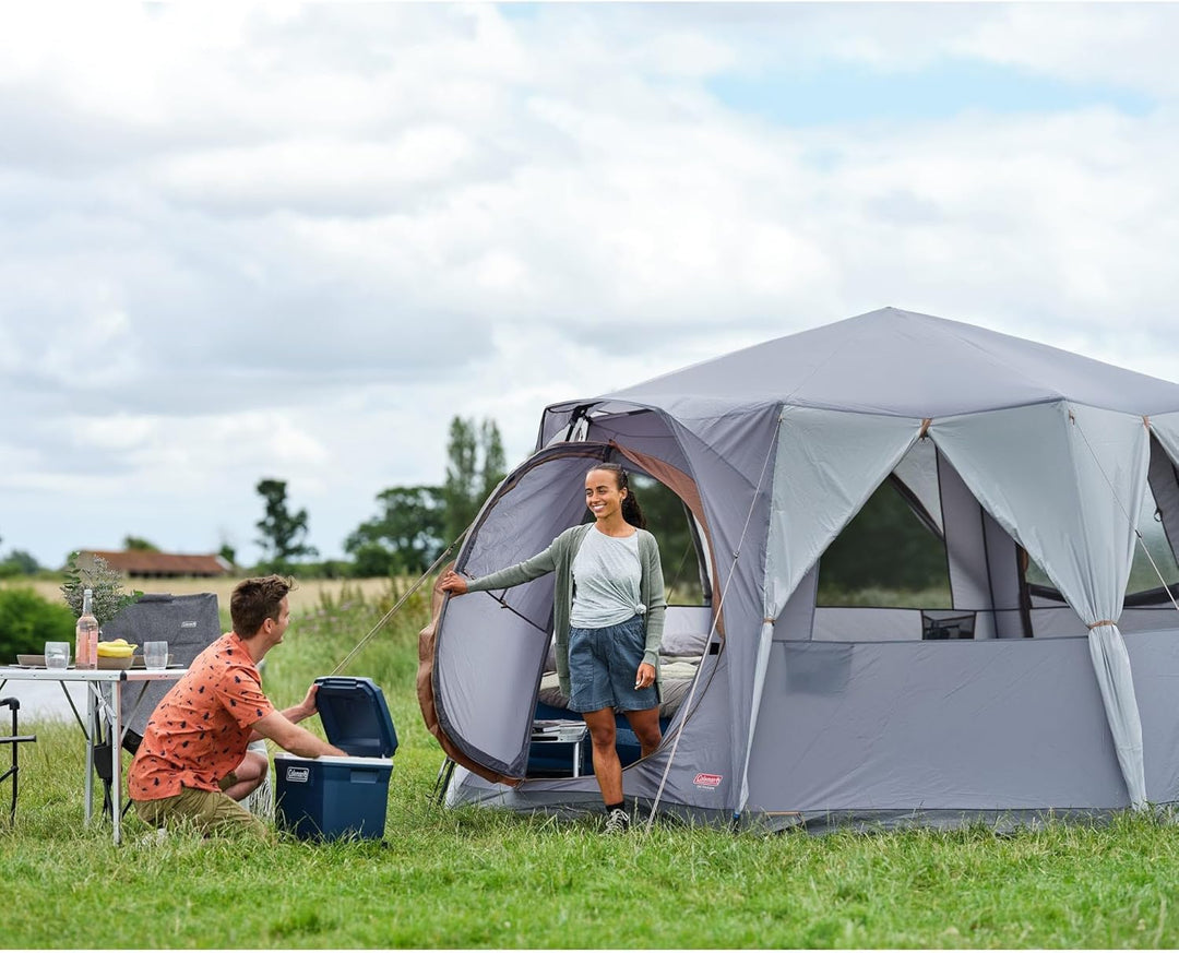 Coleman 2176828 Octagon Zelt mit grossen Fenstern, mit 360° Rundumblick