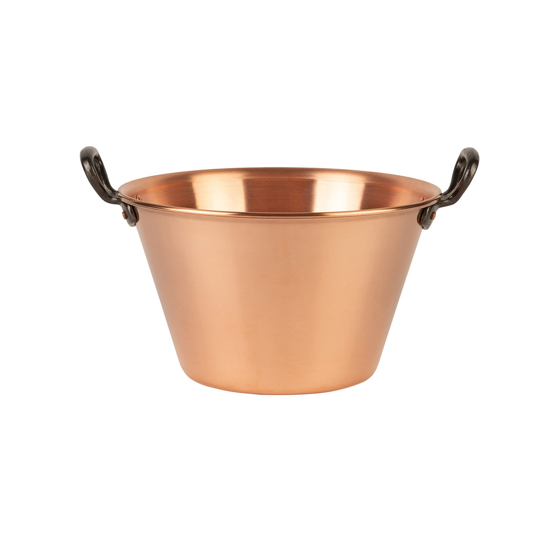Cuisine Romefort | Kupfer Marmeladentopf Ø 26 cm - 4 Liter Inhalt | Griffe aus Gusseisen | tradition