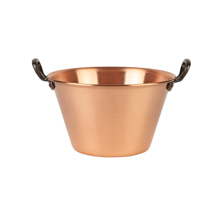 Cuisine Romefort | Kupfer Marmeladentopf Ø 26 cm - 4 Liter Inhalt | Griffe aus Gusseisen | tradition
