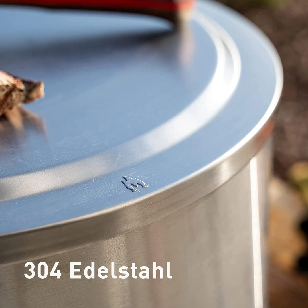 Solo Stove Deckel für Feuerschale Ranger | Edelstahl-Feuerstellen-Zubehör, Winterfest, wasserdicht,