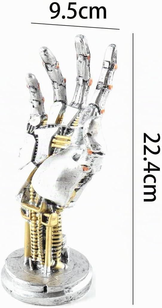 Kopfhörerständer aus Kunstharz im Cyberpunk-Metall-Look – Doppelhalterung für Headsets und Controlle