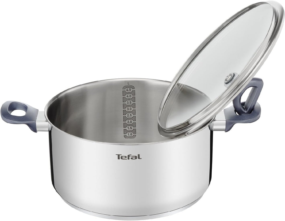 Tefal G71244 Daily Cook Kochtopf mit Deckel | 20cm | Messskala | Ausgiesshilfe | induktionsgeeignet