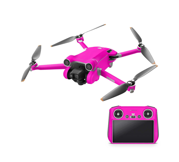 Skins4u Drohnen Aufkleber Skin Sticker Set Folierung für DJI Mavic Mini 3 Pro fluoreszierende Neon h