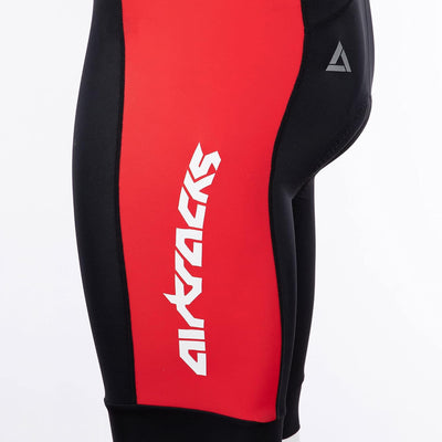 Airtracks Herren Funktions Fahrradhose Kurz mit Trägern Pro Line - Trägerhose Kurz - BIB Radhose - K