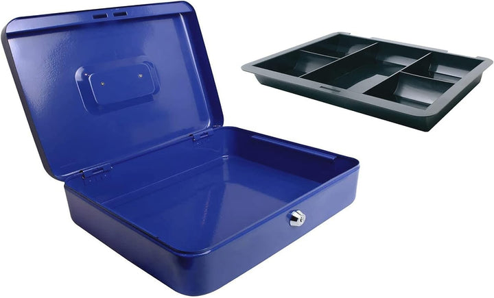 Kippen 10033B4 Geldkassette Blau, Masse: 300 x 240 x 90 mm