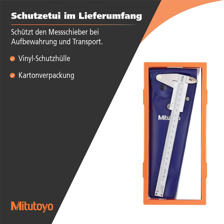 Mitutoyo 530-122 Präzisionssattel mit Feststellschraube DIN 862, Messbereich 0-150mm