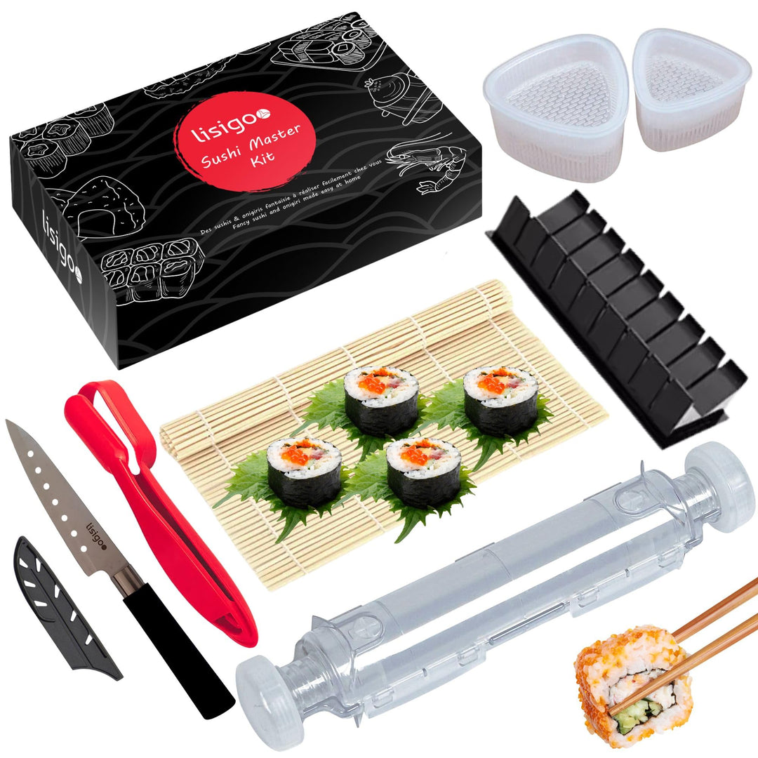 Sushi Maker Komplett-Set Sushi Maker Sushi Maker Set Sushi Maker Set mit Bambusmatte Japanisches Mes