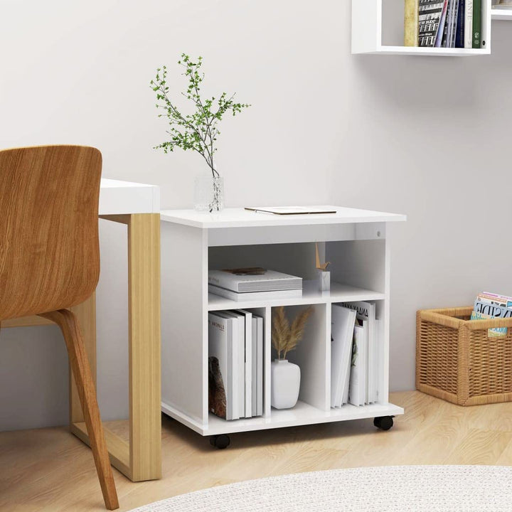 Generisch Rollschrank Hochglanz-Weiss 60x45x60 cm Holzwerkstoff,Möbel,Schränke,Aufbewahrungsschränke