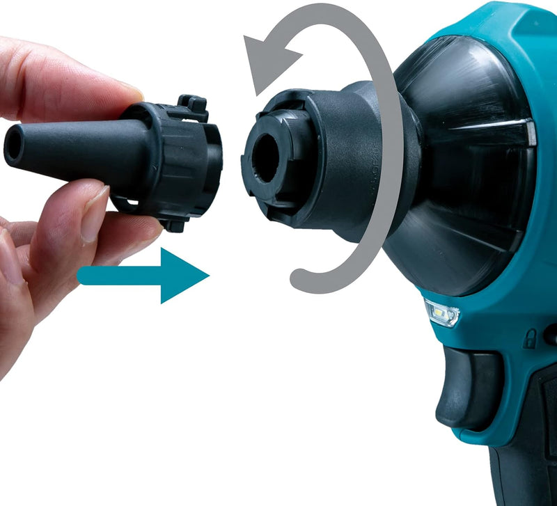 Makita DAS180RT 18V Li-Ion LXT Brushless Staubgebläse komplett mit 1 x 5,0 Ah Akku und Ladegerät