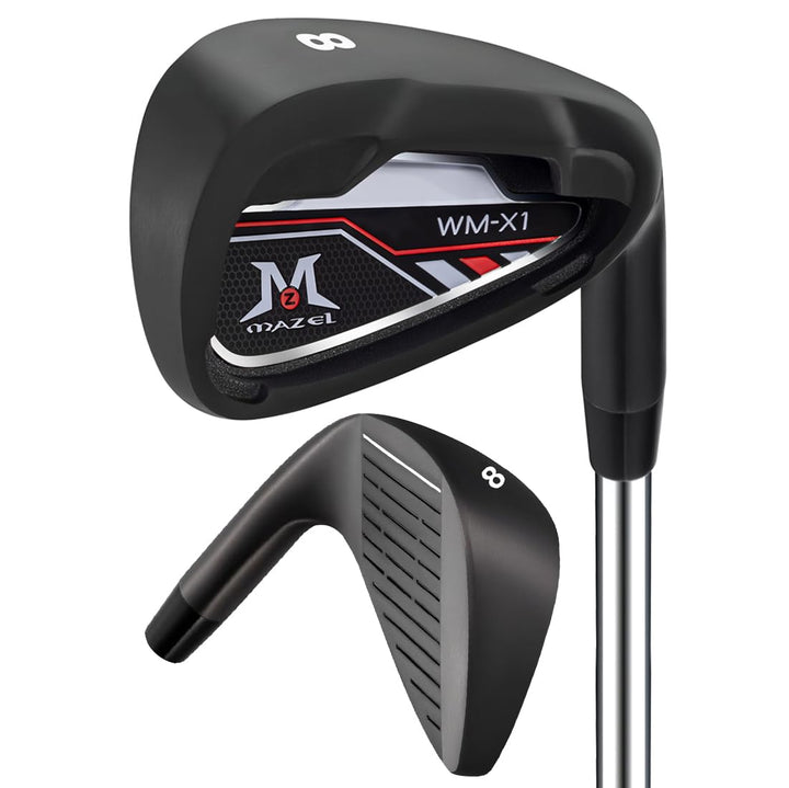 MAZEL Golf Forged Iron Set 9 Pieces, Premium Iron Club 3,4,5,6,7,8,9, P, S for Men Right-Handed, CNC
