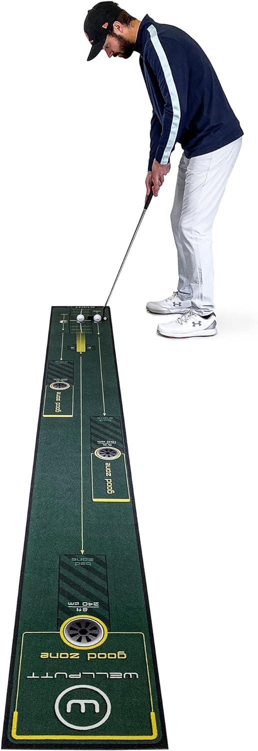 WELLPUTT - Puttingmatte Golftraining - 3m Start 2.0