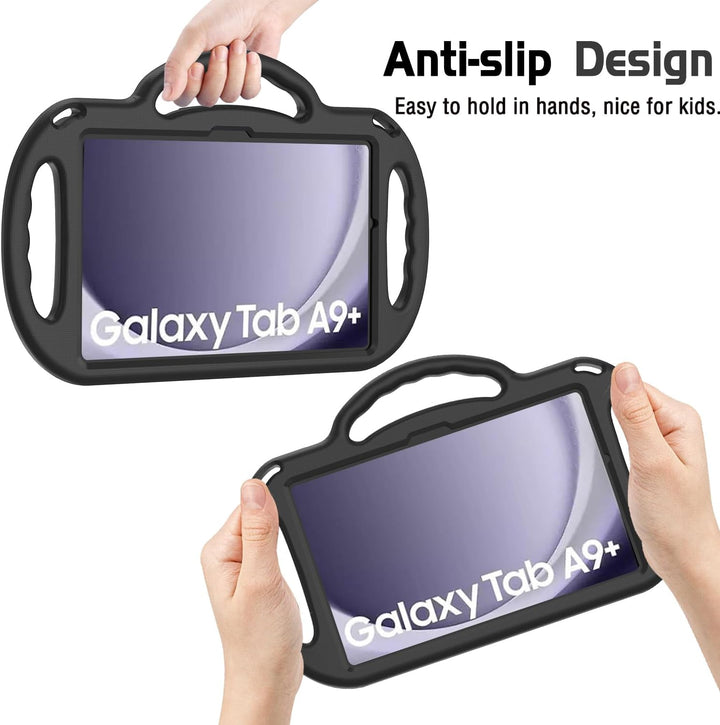 AVAWO Kinder-Schutzhülle für Samsung Galaxy Tab A9+/A9 Plus 11 Zoll 2023, mit Band, stossfest, leich