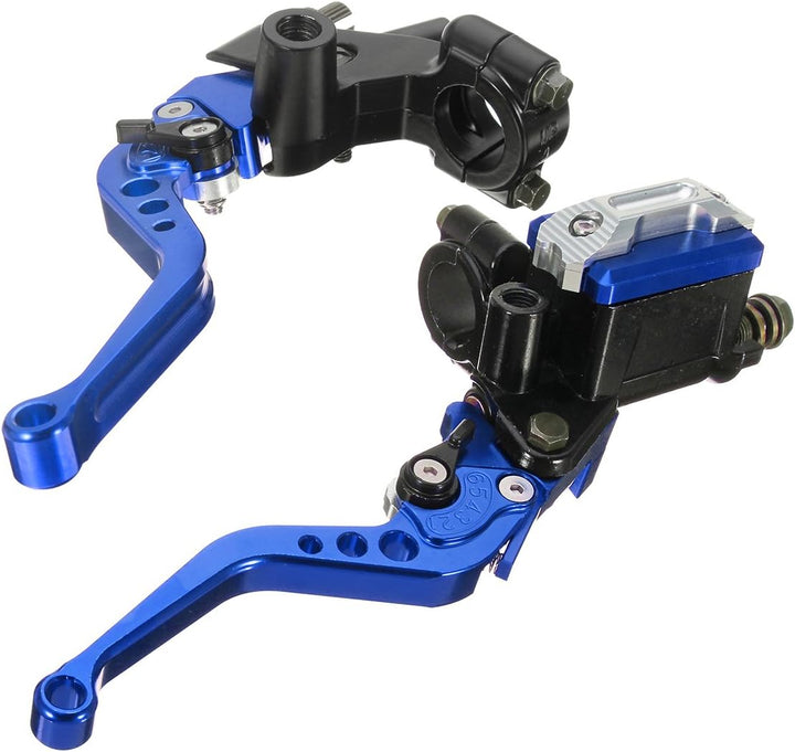 C-FUNN 7/8Inch 22Mm CNC Universal Motorcycle Brake Clutch Master Cylinder Lever Reservoir - Lila, Li