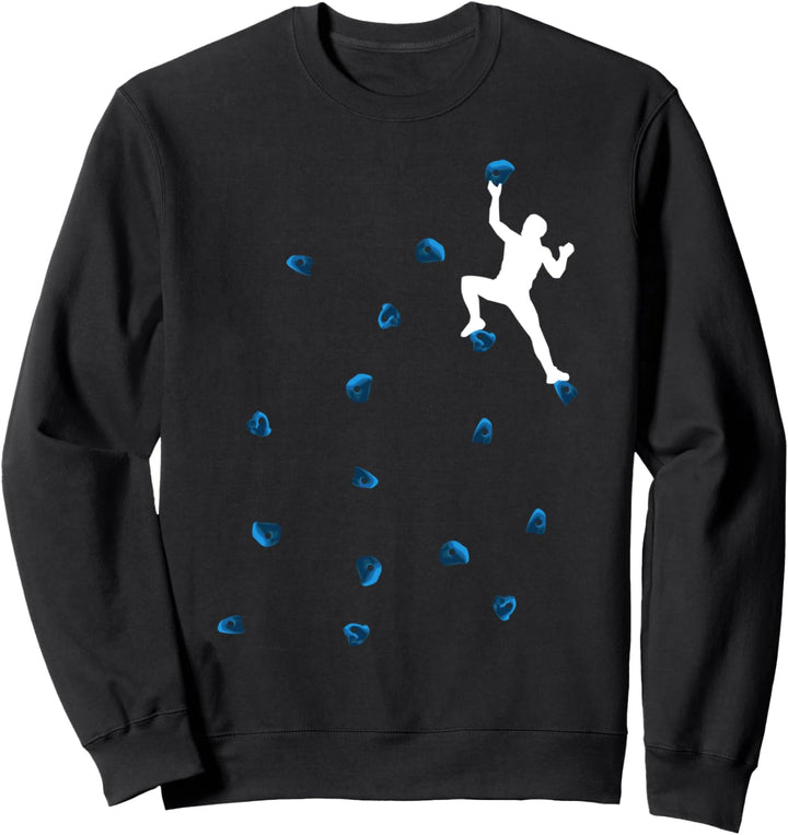 Bouldern Blaue Boulder Motiv Klettern Herren Mann Boulder Sweatshirt