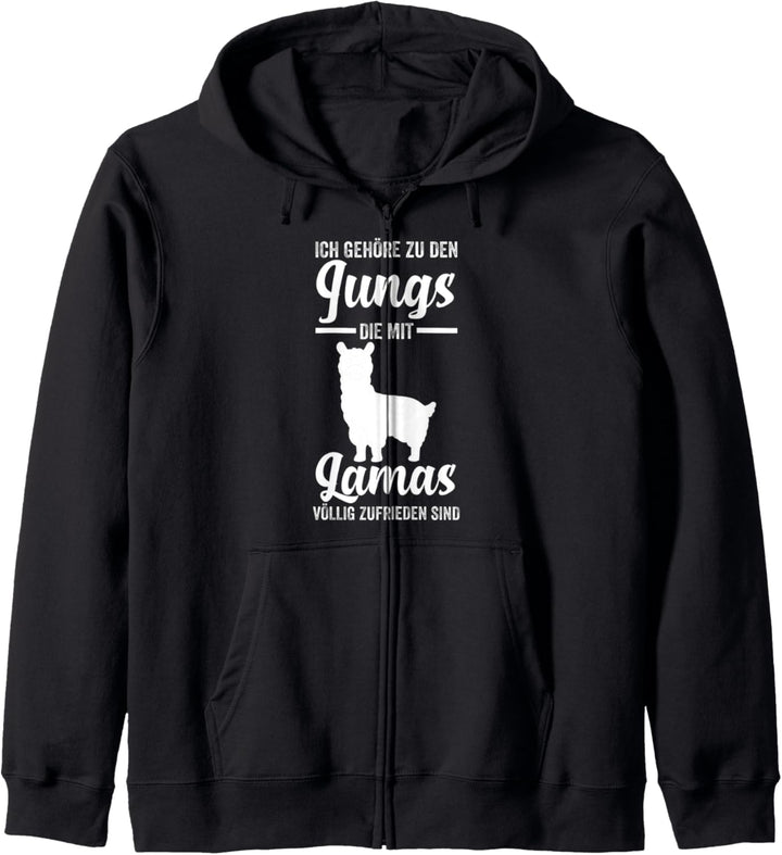 Lamas Junge Lama Kapuzenjacke