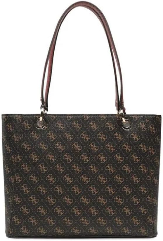 GUESS Damen Noelle Noel Tote Bag Braun, Braun