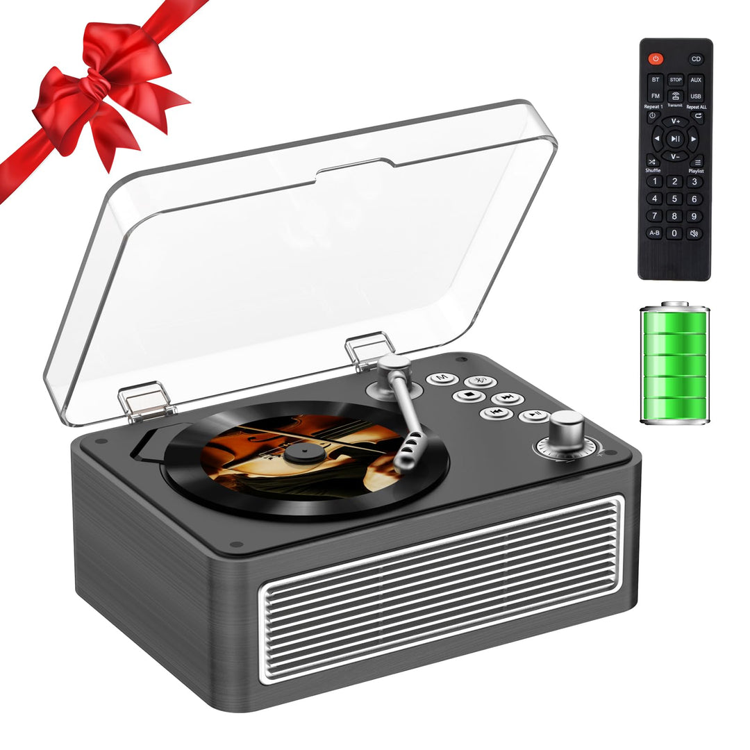 CD Player Tragbar Bluetooth: Kegaudio Radio mit CD-Player Tragbarer mit Lautsprecher Fernbedienung U