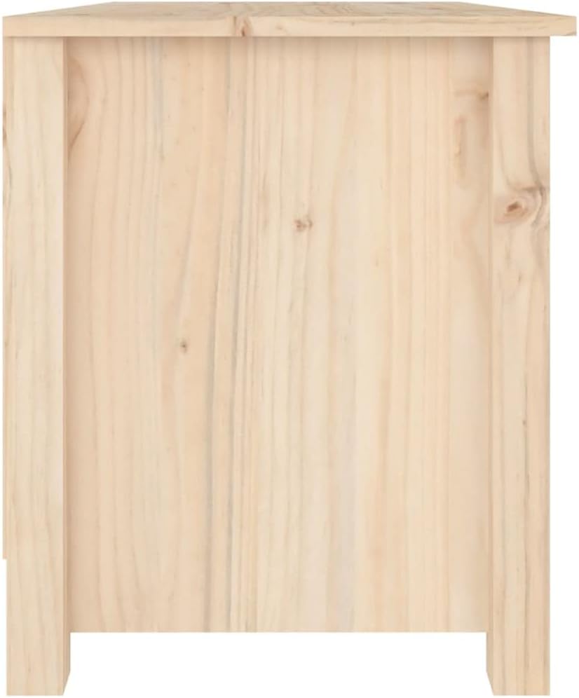 FIRBNUS Schuhbank 70x38x45,5 cm Massivholz Kiefer Schuhaufbewahrung Schuhorganizer Schuhschrank Holz